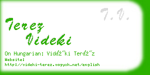 terez videki business card